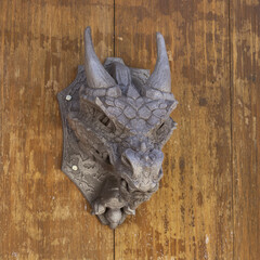 Marteau de porte en forme de tête de dragon