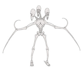 Horror creature illustration