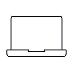 Laptop Isolated Vector icon which can easily modify or edit

