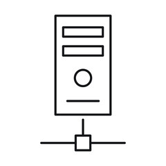 Pc networking Isolated Vector icon which can easily modify or edit

