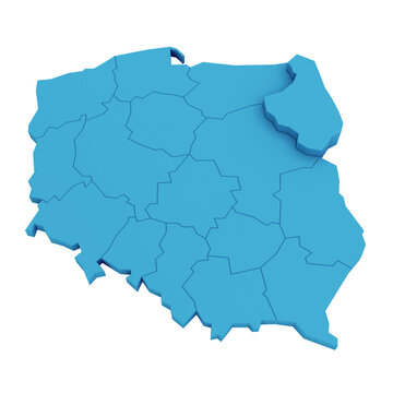 Fototapeta Mapa Polski podlaskie