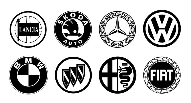 Car brands collection. Car brand logo. Vector car emblems