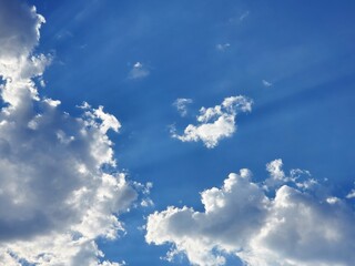blue sky with clouds