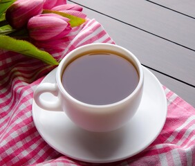 Cup of tea in catering concept