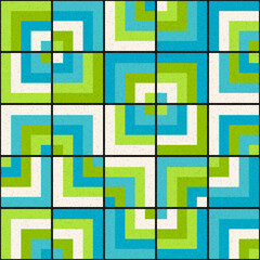 Abstract Geometric Pattern generative computational art illustration