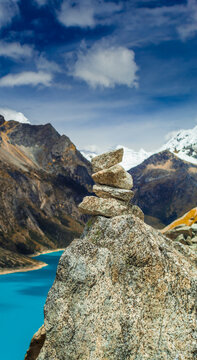 landscape with blue sky and clouds
LAKE PARON