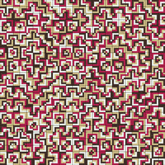 Fototapeta premium Abstract Geometric Pattern generative computational art illustration