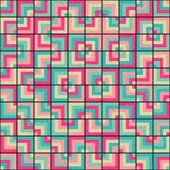 Abstract Geometric Pattern generative computational art illustration