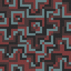 Abstract Geometric Pattern generative computational art illustration