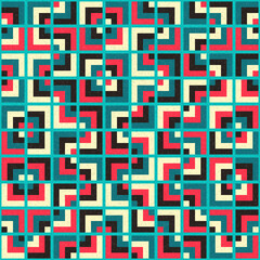 Abstract Geometric Pattern generative computational art illustration