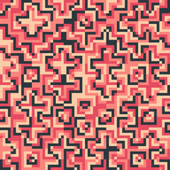 Abstract Geometric Pattern generative computational art illustration