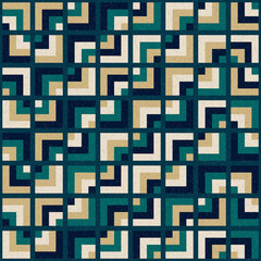 Abstract Geometric Pattern generative computational art illustration