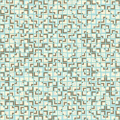 Fototapeta premium Abstract Geometric Pattern generative computational art illustration