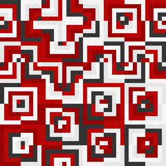 Abstract Geometric Pattern generative computational art illustration