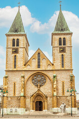 The Sacred Heart Cathedral in Sarajevo
