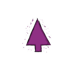 dark pink pine symbol (colored)