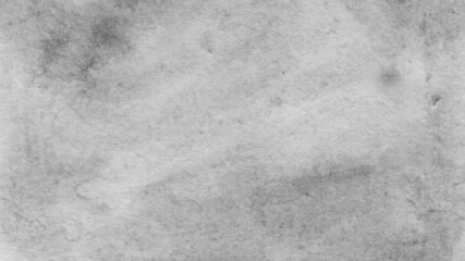 Monochrome black and white ink effect watercolor background illustration. Abstract grunge grey shades watercolor background. Ancient wall, cement and concrete texture for pattern and background.