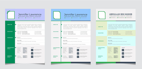 Fototapeta premium Resume Design