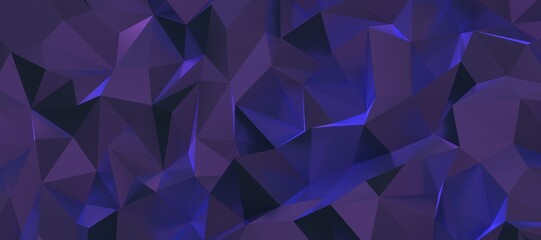 Geometric blue ice low poly background