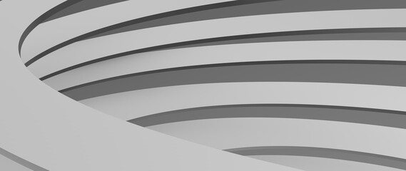 White stripe pattern futuristic background. 3d render illustration