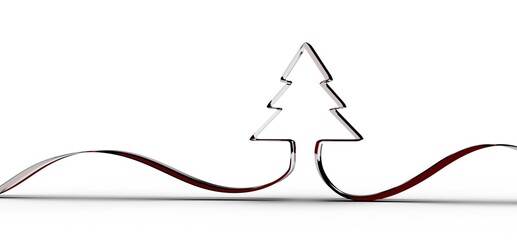 modern merry christmas card modern 3d minimal