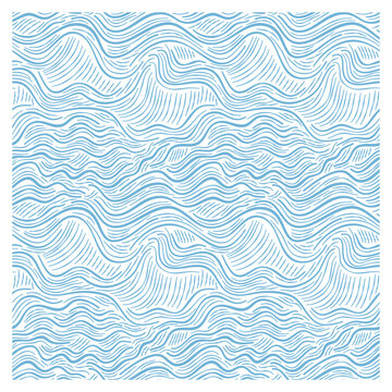 Seamless pattern of ink waves. 