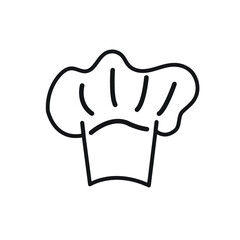 chef hat doodle icon