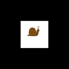 beautifull brown snail vector design in photoshop