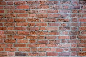Background of old brick wall pattern texture.
