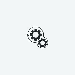 gears vector icon illustration sign 