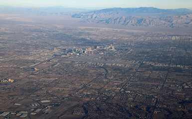 Las Vegas from the air, Nevada