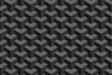 Fototapeta na wymiar Black and white geometric abstract seamless vector pattern