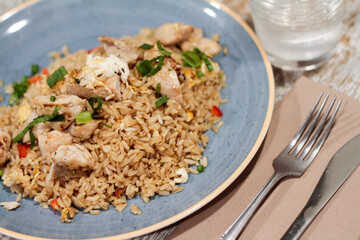 rice with chicken