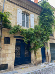 Façade de maison végétalisée à Bordeaux, Gironde