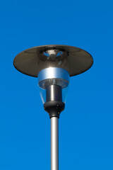 
Modern lamp against the sky