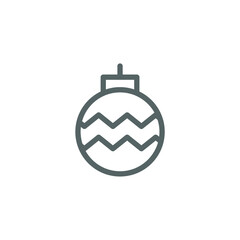simple christmas icon on white background