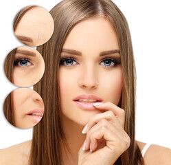 Plastic Surgery Results,Nasolabial folds,Neck ,Under eye circles,neck lines.