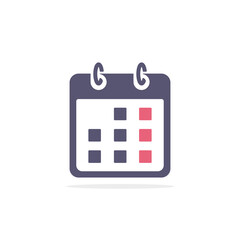 Calendar icon, flat design Vector Isolated simple isolated symbol