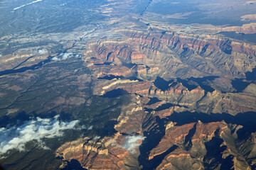 Grand Canyon from the air, Arizona