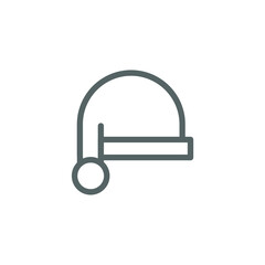 simple christmas icon on white background