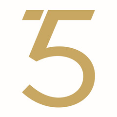 number 35 logo vector template