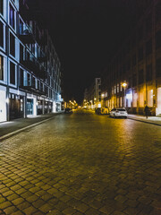 Fototapeta na wymiar Berlin´s street at night
