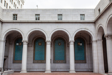 Exterior of Los Angeles City Hall in Los Angeles, California, USA