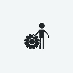 worker tools vector icon illustration sign 