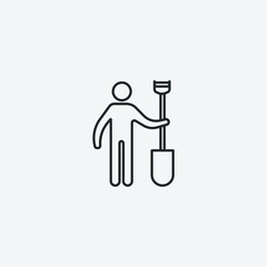 worker tools vector icon illustration sign 
