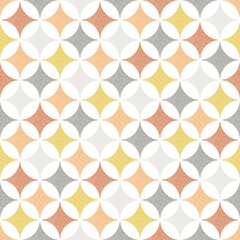 Seamless geometric pattern light colors with white background.