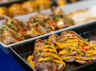 Roast Beef Sushi for sale in Chiang Mai, Thailand