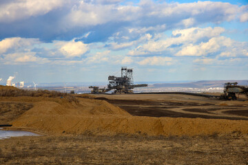 Fototapeta premium brown coal opencast mining