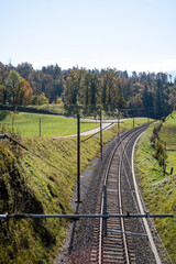 Fototapeta na wymiar Schienen der Eisenbahn