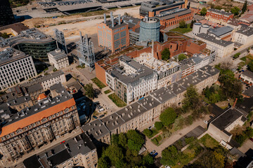Nowe centrum Łodzi widziane z lotu ptaka © rozentuzjazmowany